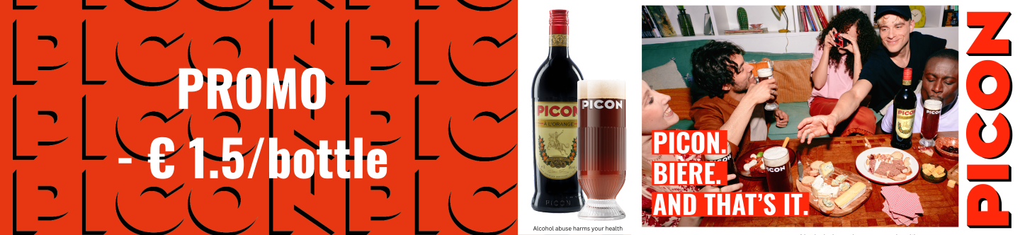 Picon banner tot 19 december -1.5 euro/fles